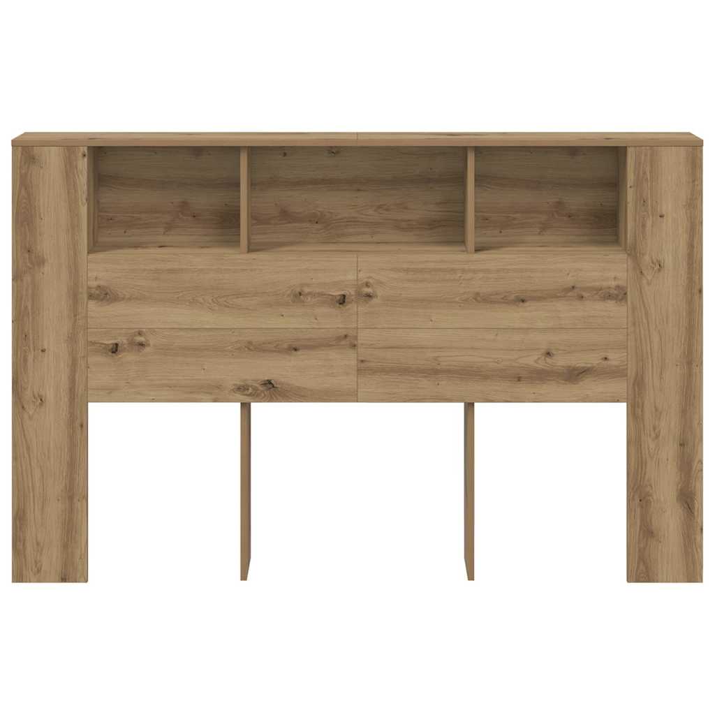 Armoire de tête de lit chêne artisanal 160x18,5x103,5 cm - XIOS