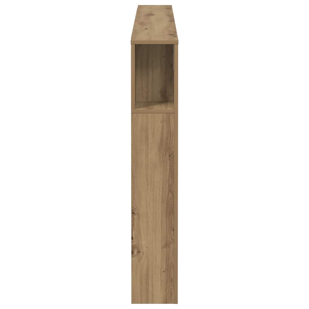 Armoire de tête de lit chêne artisanal 160x18,5x103,5 cm - XIOS