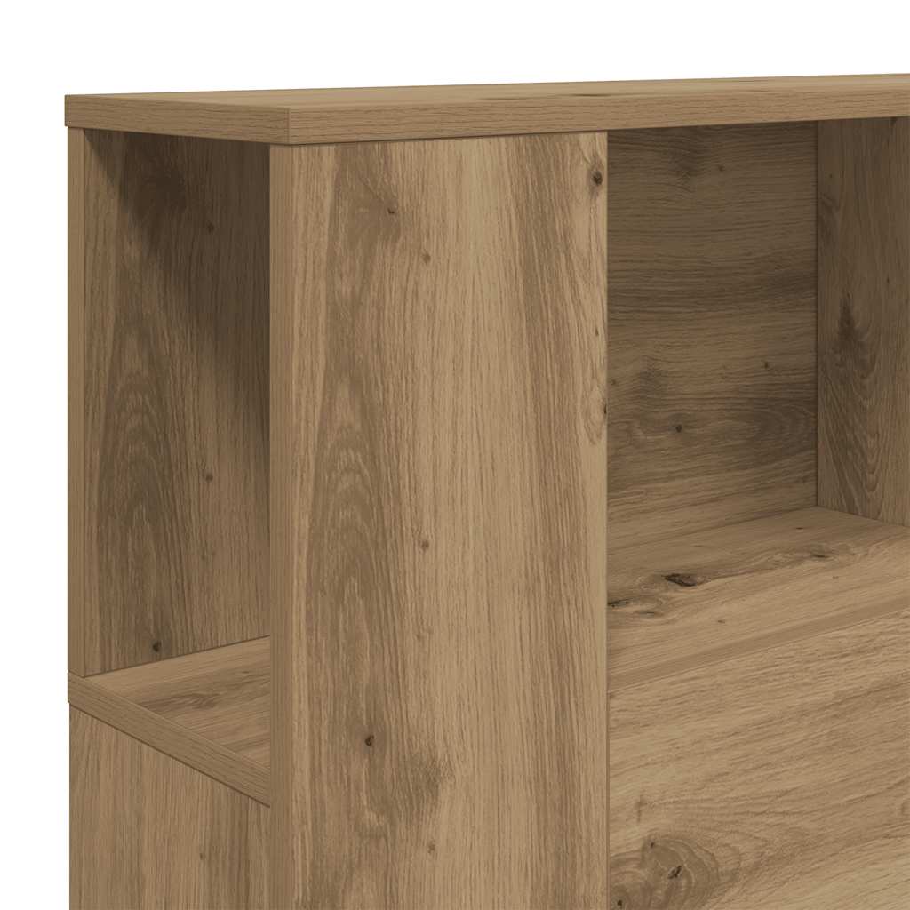 Armoire de tête de lit chêne artisanal 160x18,5x103,5 cm - XIOS