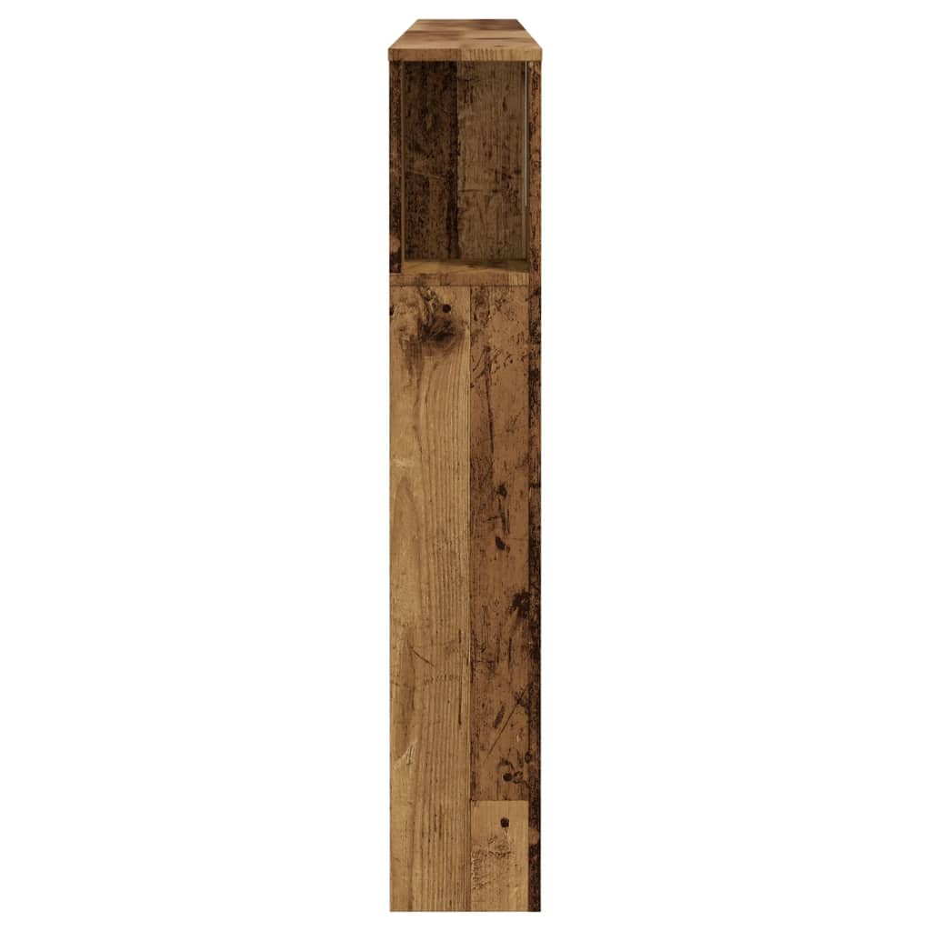 Armoire de tête de lit vieux bois 180x18,5x102,5 cm - XIOS