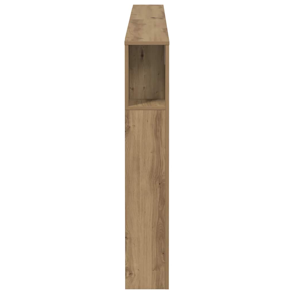 Armoire de tête de lit chêne artisanal 180x18,5x102,5 cm - XIOS