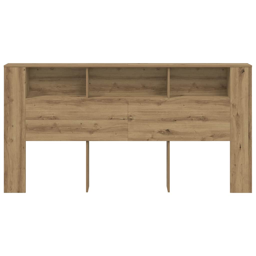 Armoire de tête de lit chêne artisanal 200x18,5x102,5 cm - XIOS