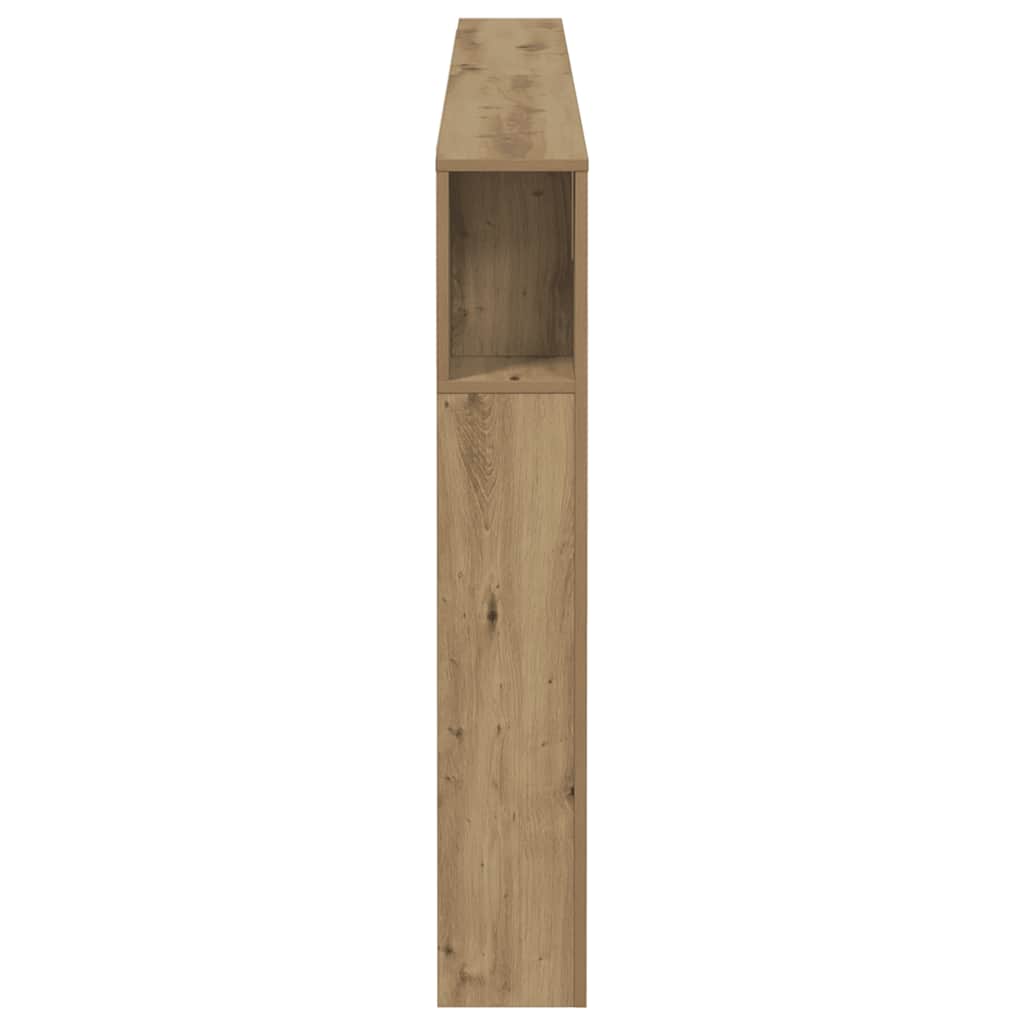 Armoire de tête de lit chêne artisanal 200x18,5x102,5 cm - XIOS