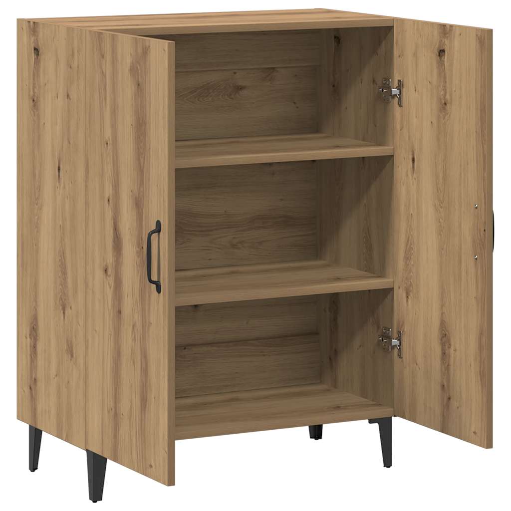 Buffet chêne artisanal 70x34x90 cm bois d'ingénierie - XIOS