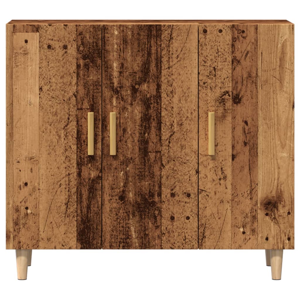 Buffet vieux bois 90x34x80 cm bois d'ingénierie - XIOS