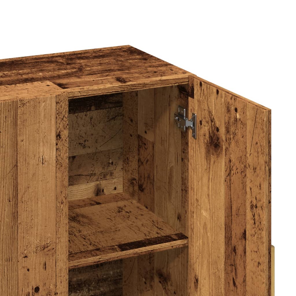 Buffet vieux bois 90x34x80 cm bois d'ingénierie - XIOS