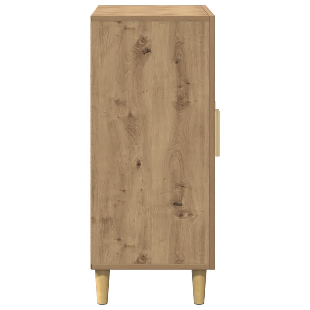 Buffet chêne artisanal 90x34x80 cm bois d'ingénierie - XIOS