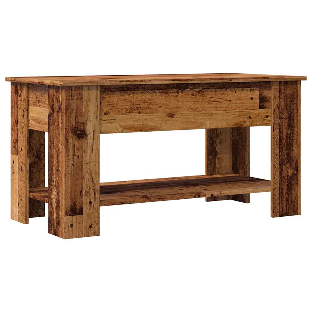 Table basse vieux bois 101x49x52 cm bois d'ingénierie XIOS