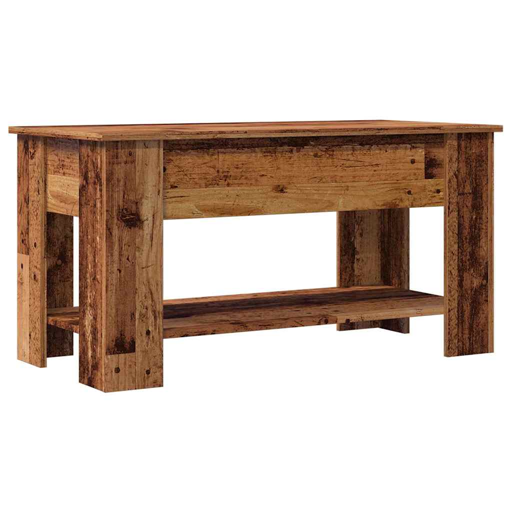 Table basse vieux bois 101x49x52 cm bois d'ingénierie XIOS