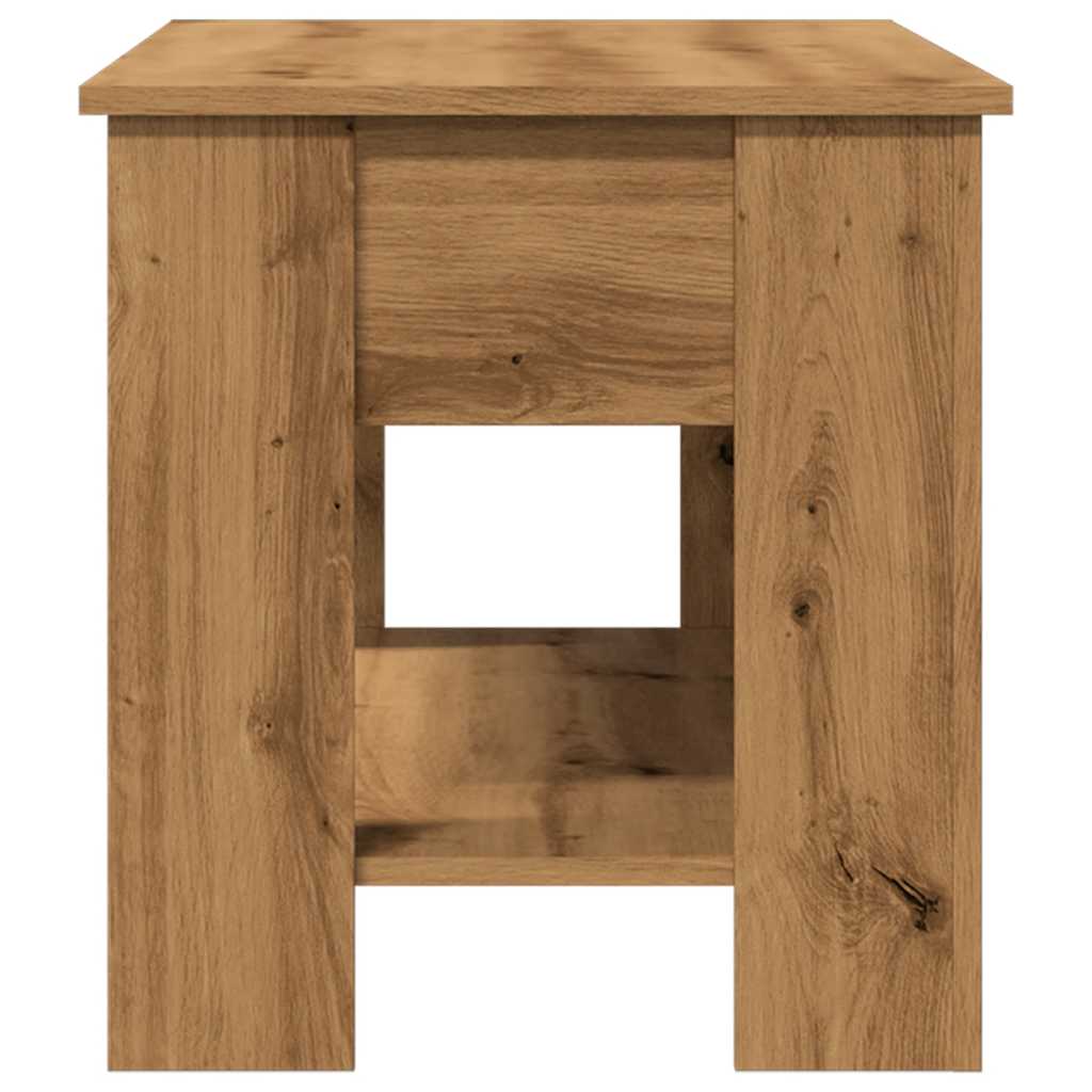 Table basse chêne artisanal 101x49x52 cm bois d'ingénierie XIOS