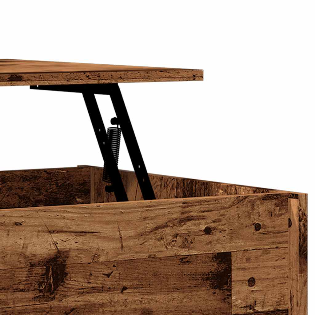 Table basse vieux bois 80x50,5x41,5 cm bois d'ingénierie - XIOS