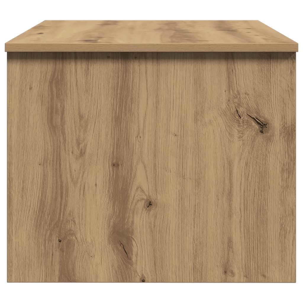 Table basse chêne artisanal 80x50,5x41,5 cm bois d'ingénierie - XIOS