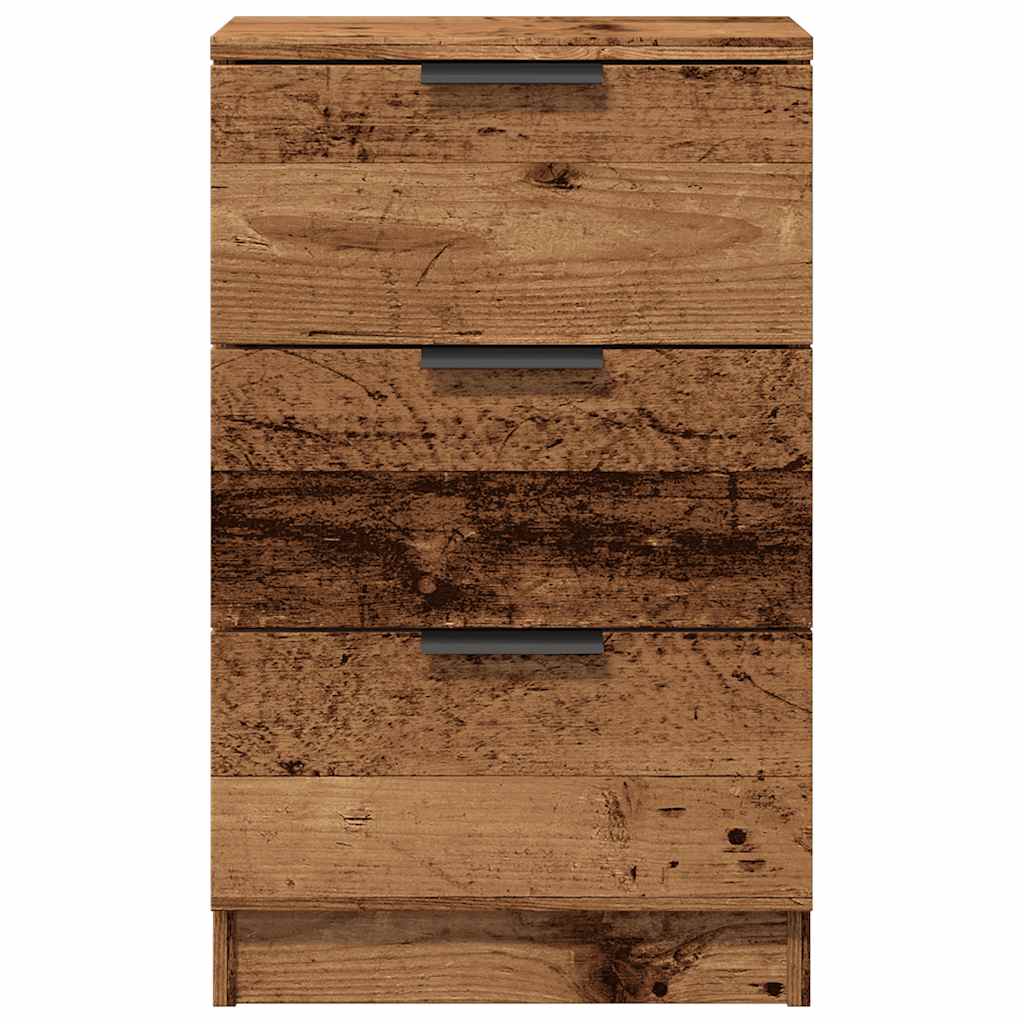 Tables de chevet 2 pcs vieux bois 40x36x65 cm bois d'ingénierie - XIOS