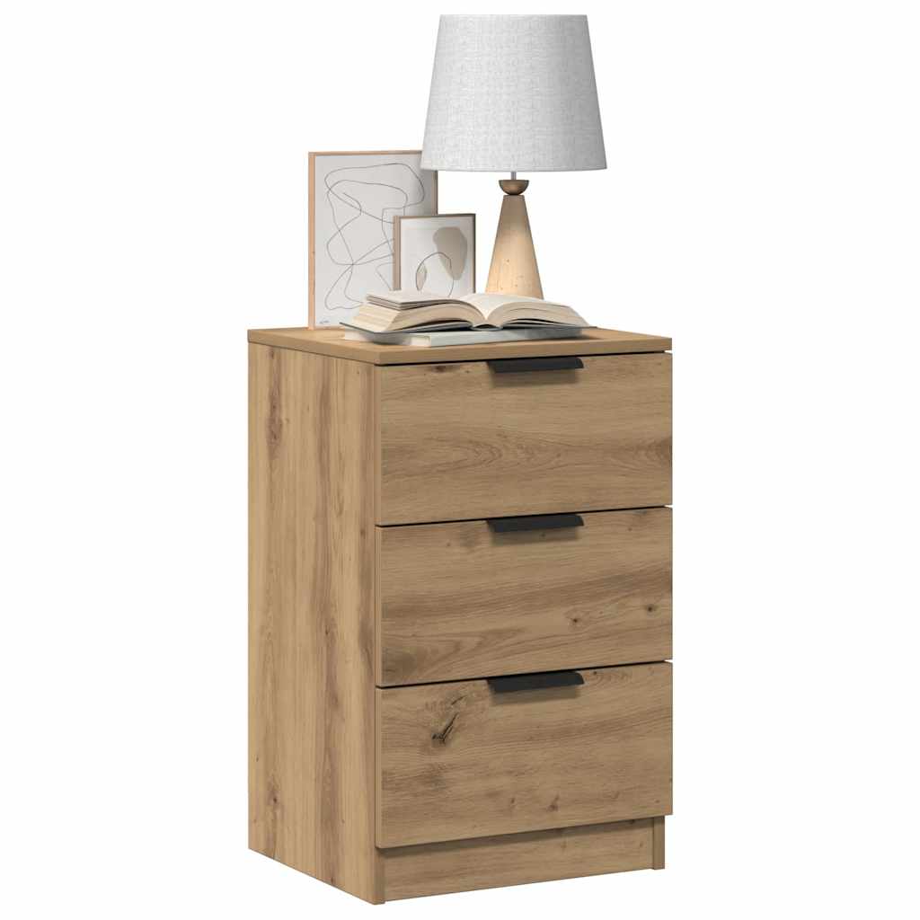 Tables de chevet 2 pcs chêne artisanal bois d'ingénierie - XIOS
