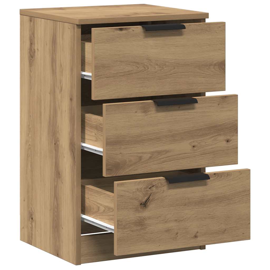 Tables de chevet 2 pcs chêne artisanal bois d'ingénierie - XIOS