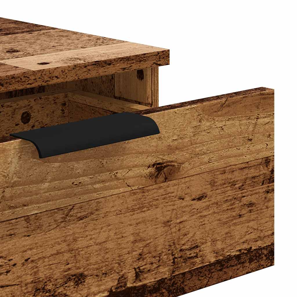 Table console vieux bois 90x36x75 cm bois d'ingénierie - XIOS