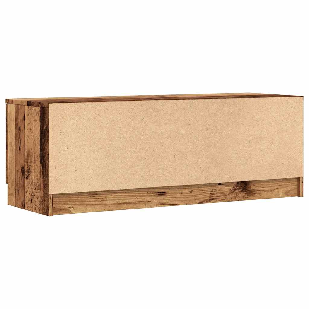 Meuble TV vieux bois 102x35x36,5 cm bois d'ingénierie - XIOS