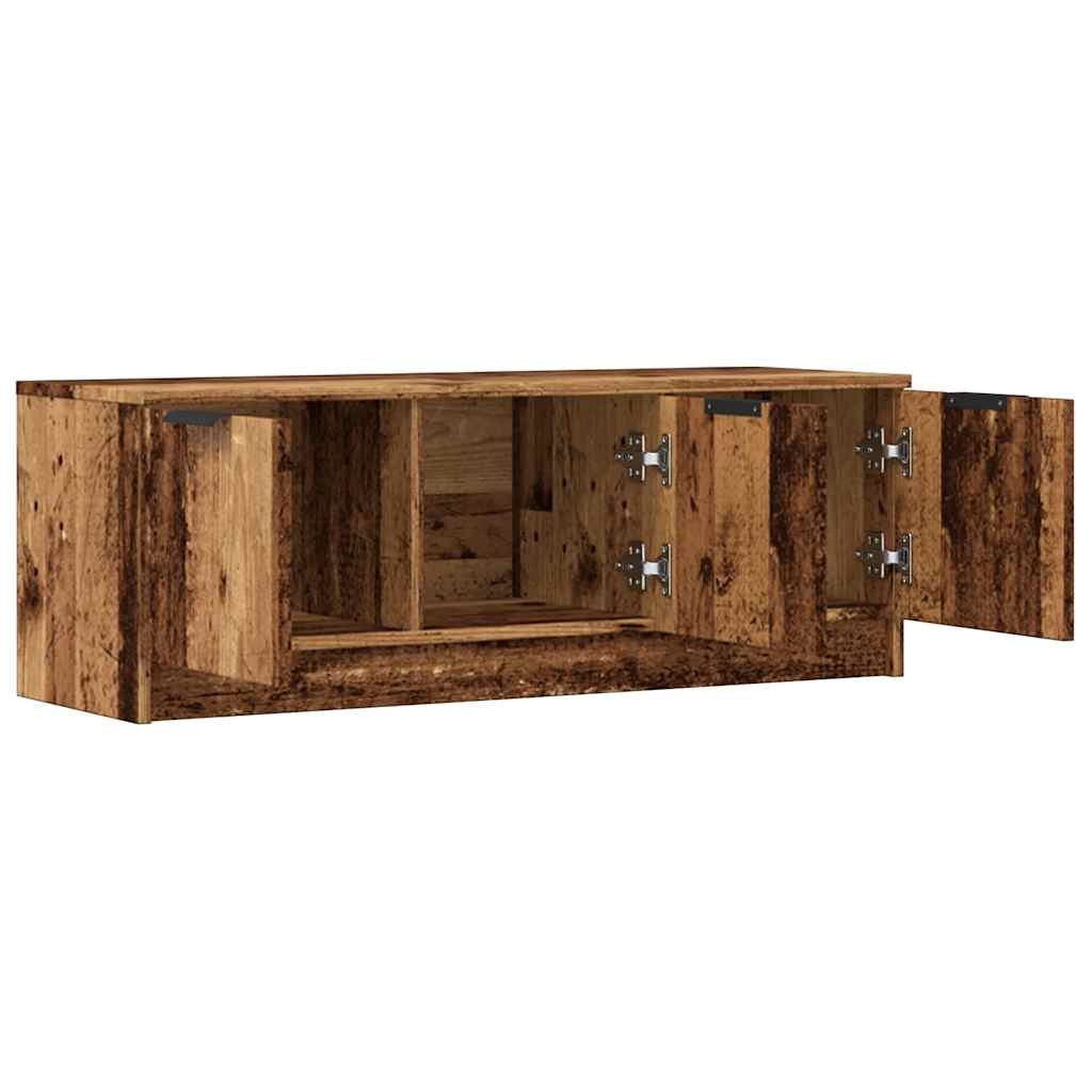 Meuble TV vieux bois 102x35x36,5 cm bois d'ingénierie - XIOS