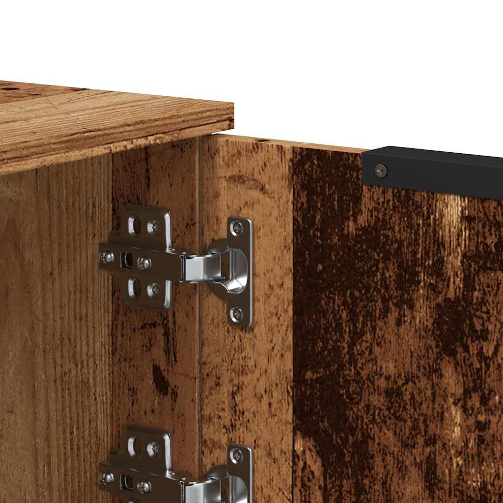 Meuble TV vieux bois 102x35x36,5 cm bois d'ingénierie - XIOS