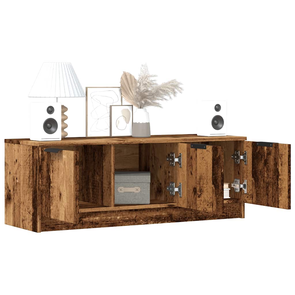 Meuble TV vieux bois 102x35x36,5 cm bois d'ingénierie - XIOS