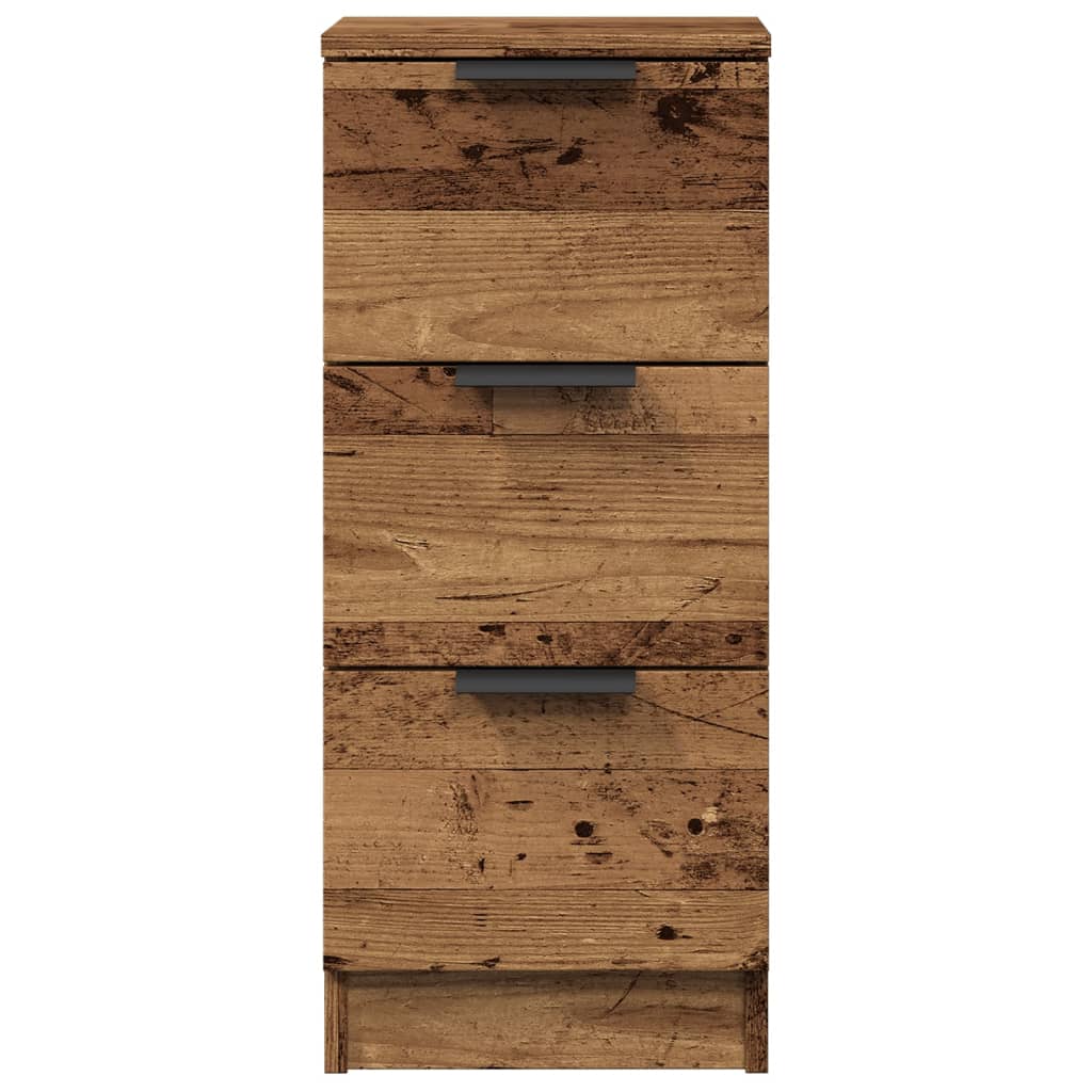 Buffet vieux bois 30x30x70 cm bois d'ingénierie - XIOS