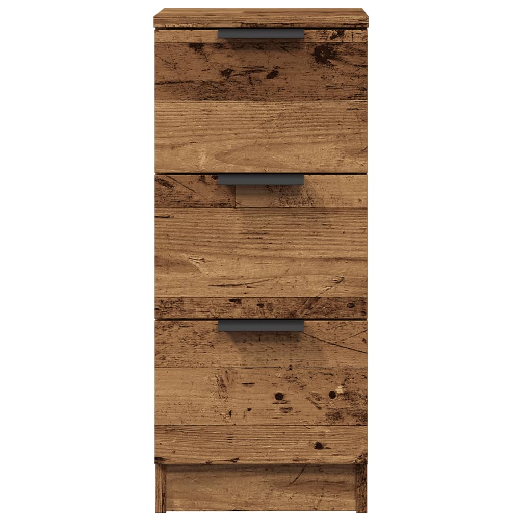 Buffets 2 pcs vieux bois 30x30x70 cm bois d'ingénierie - XIOS