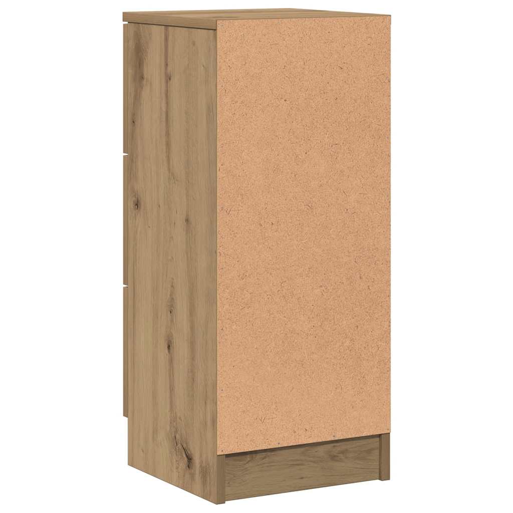Buffets 2 pcs chêne artisanal 30x30x70 cm bois d'ingénierie - XIOS
