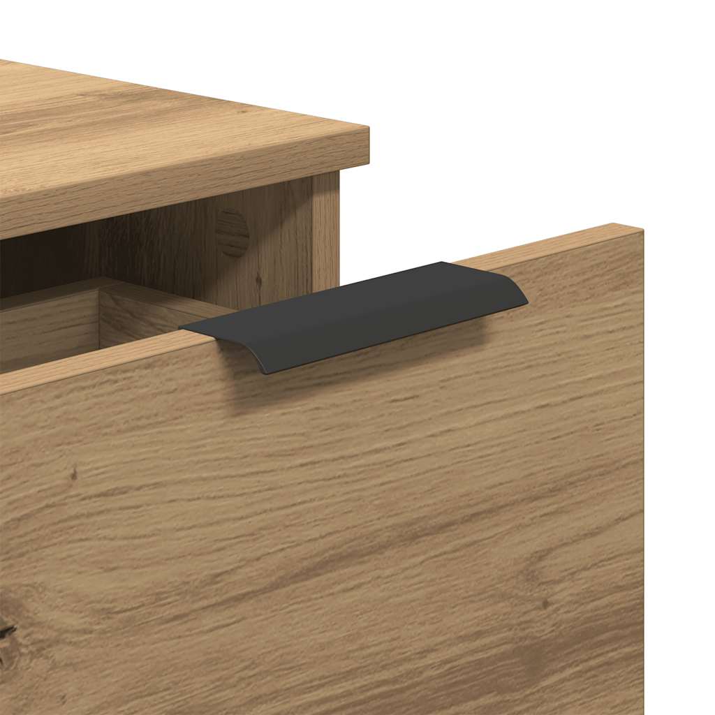 Buffets 2 pcs chêne artisanal 30x30x70 cm bois d'ingénierie - XIOS