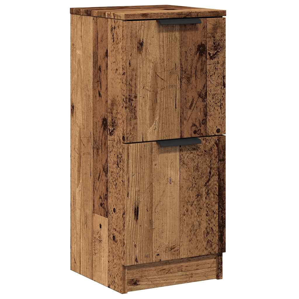 Buffet vieux bois 30x30x70 cm bois d'ingénierie - XIOS