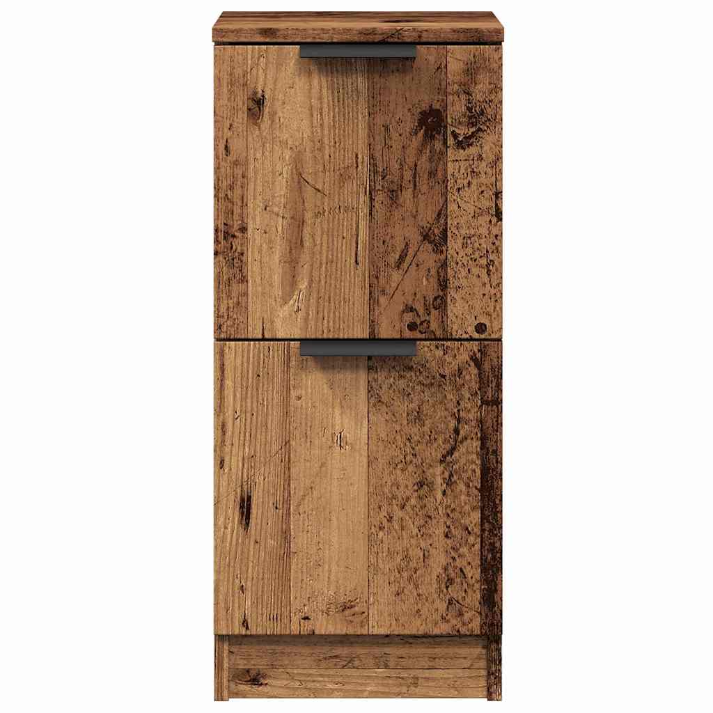 Buffet vieux bois 30x30x70 cm bois d'ingénierie - XIOS