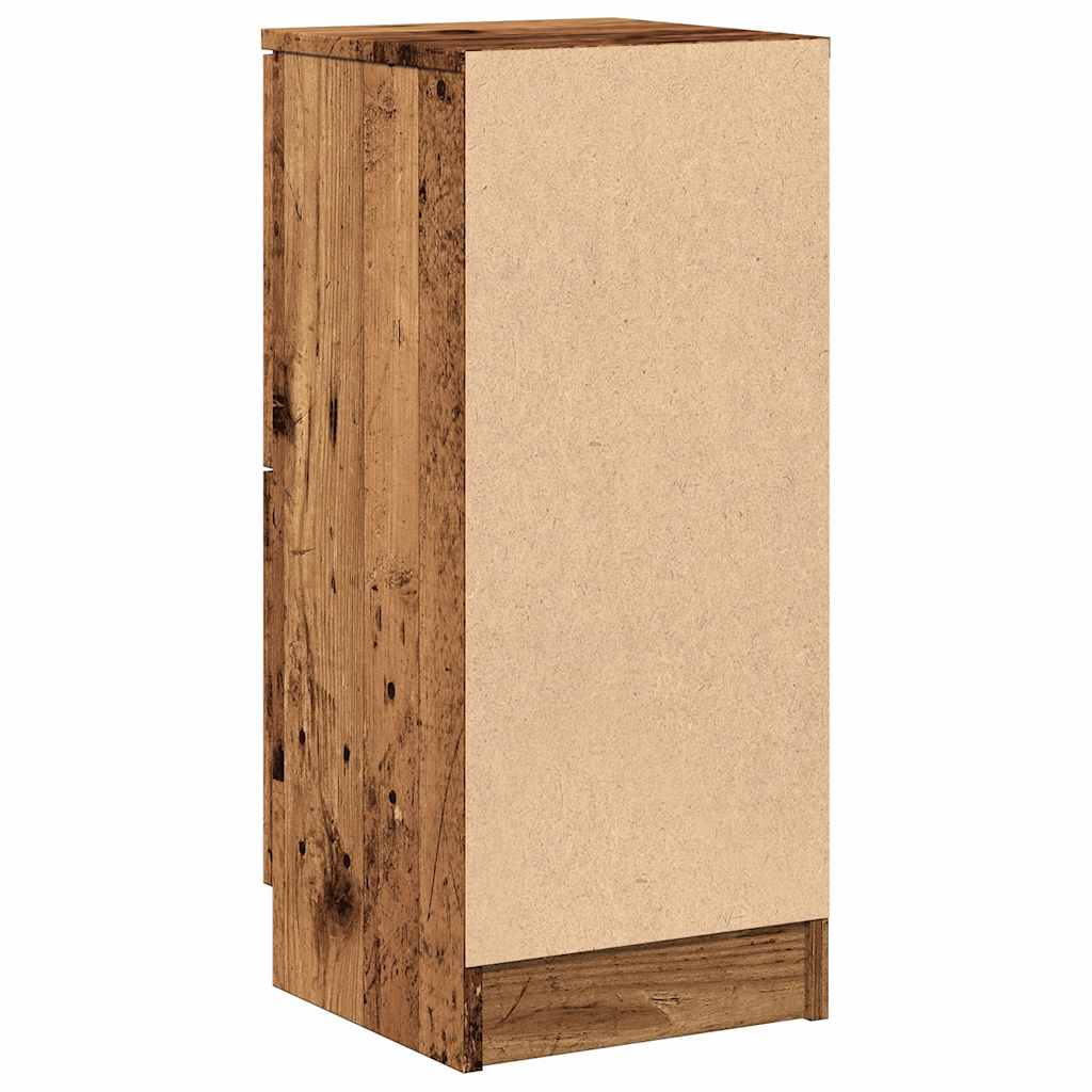Buffet vieux bois 30x30x70 cm bois d'ingénierie - XIOS
