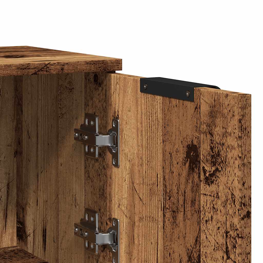 Buffet vieux bois 30x30x70 cm bois d'ingénierie - XIOS