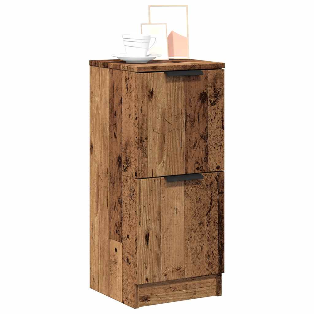 Buffet vieux bois 30x30x70 cm bois d'ingénierie - XIOS