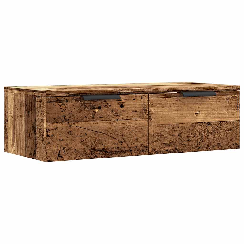 Armoire murale vieux bois 68x30x20 cm bois d'ingénierie - XIOS