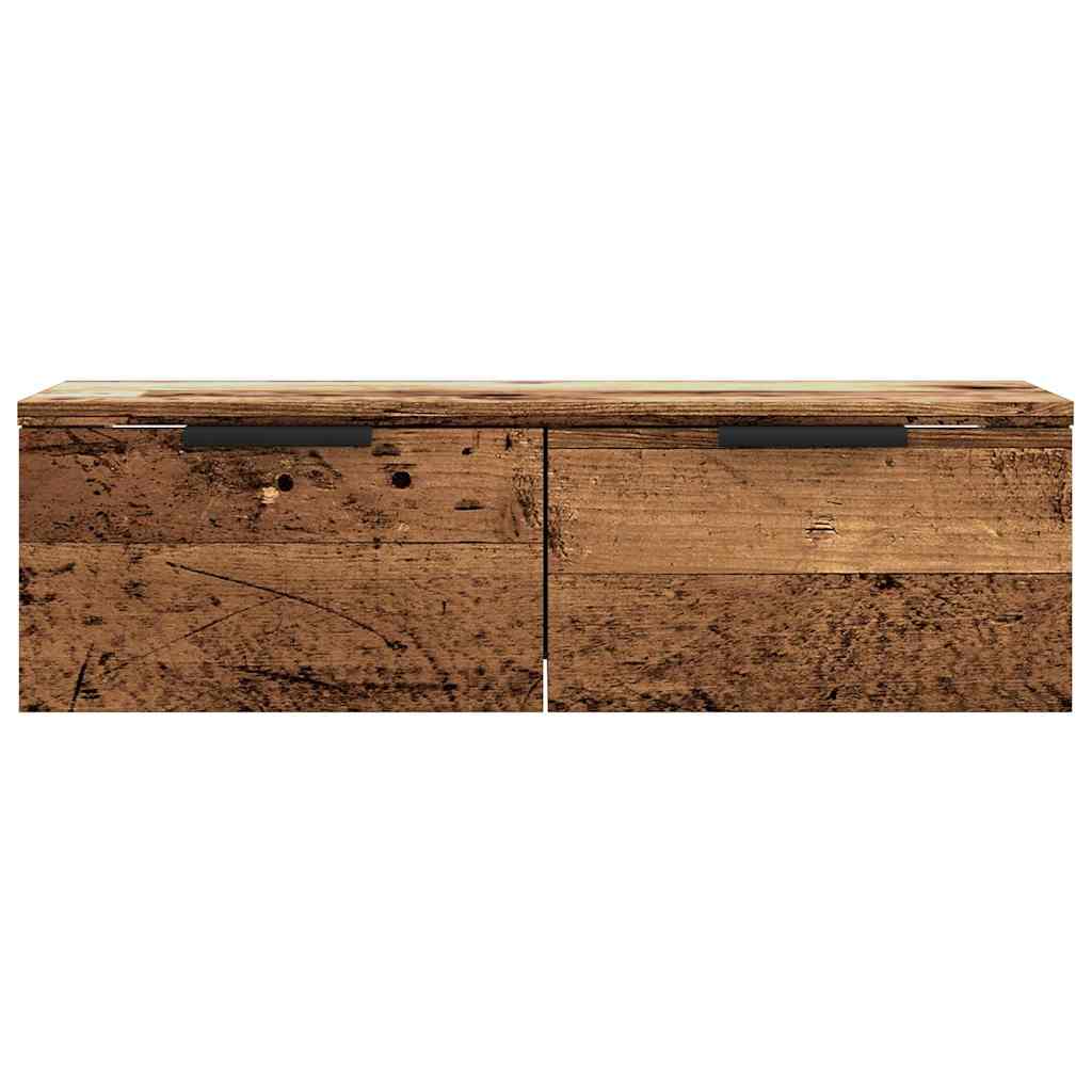 Armoire murale vieux bois 68x30x20 cm bois d'ingénierie - XIOS