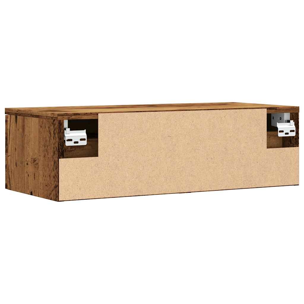 Armoire murale vieux bois 68x30x20 cm bois d'ingénierie - XIOS