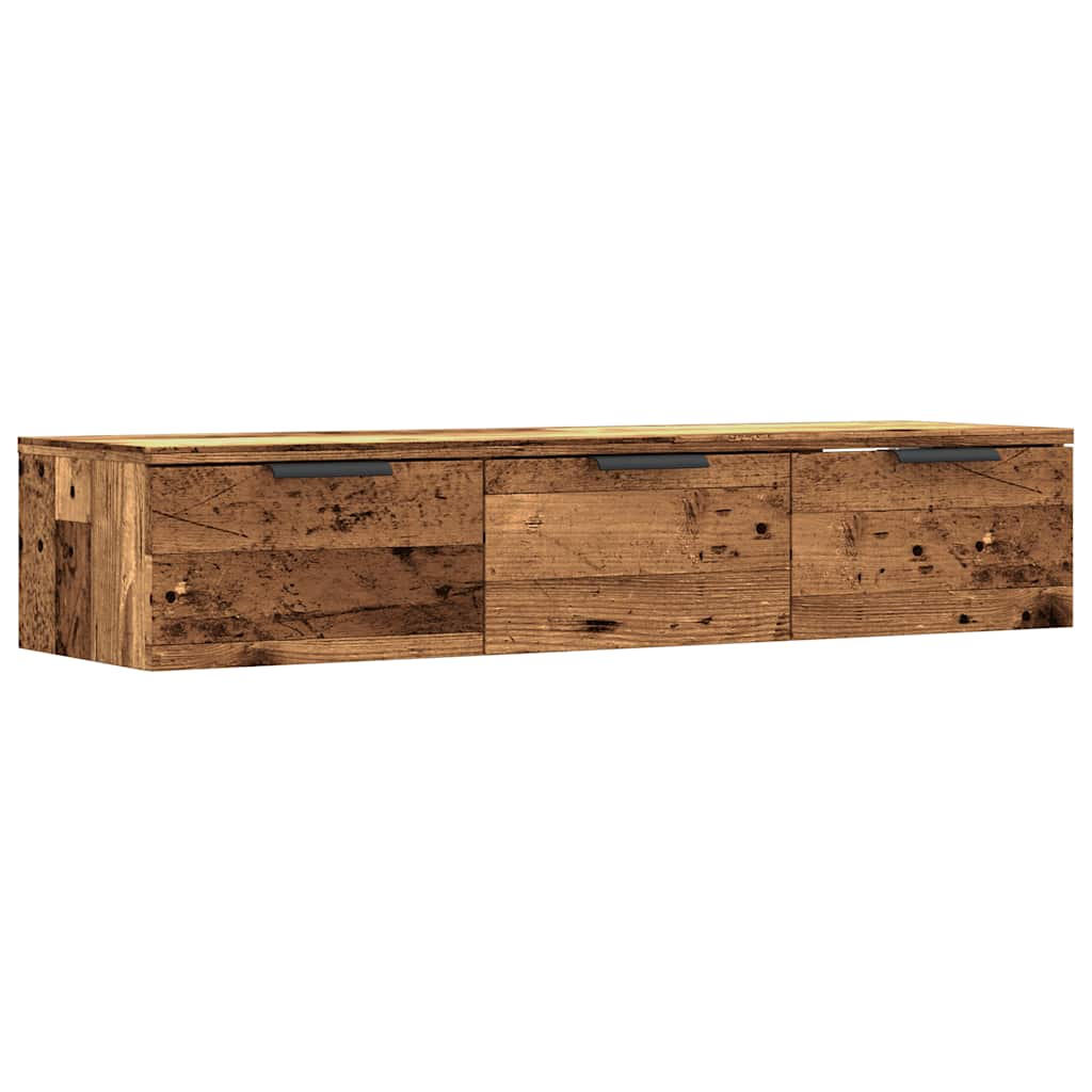 Armoire murale vieux bois 102x30x20 cm bois d'ingénierie - XIOS