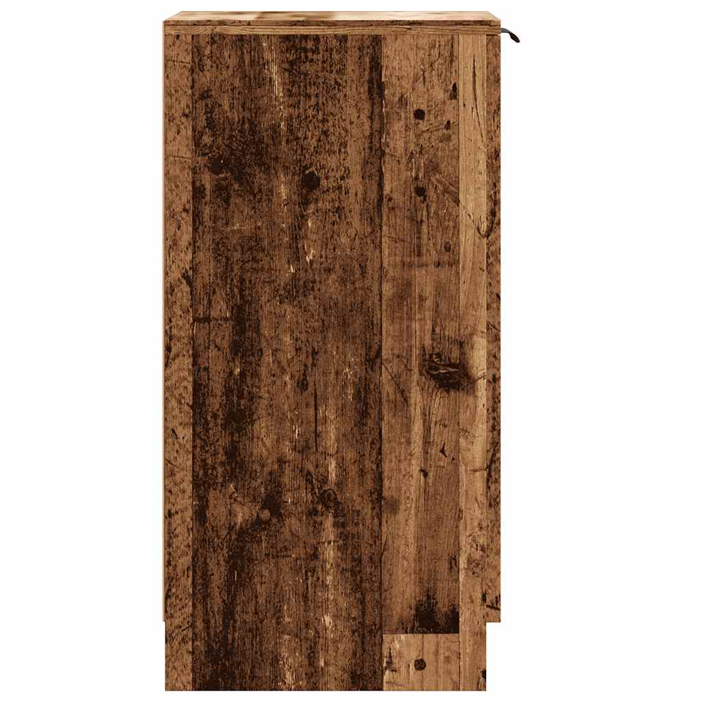 Armoire à chaussures vieux bois 29,5x35x70 cm bois ingénierie - XIOS