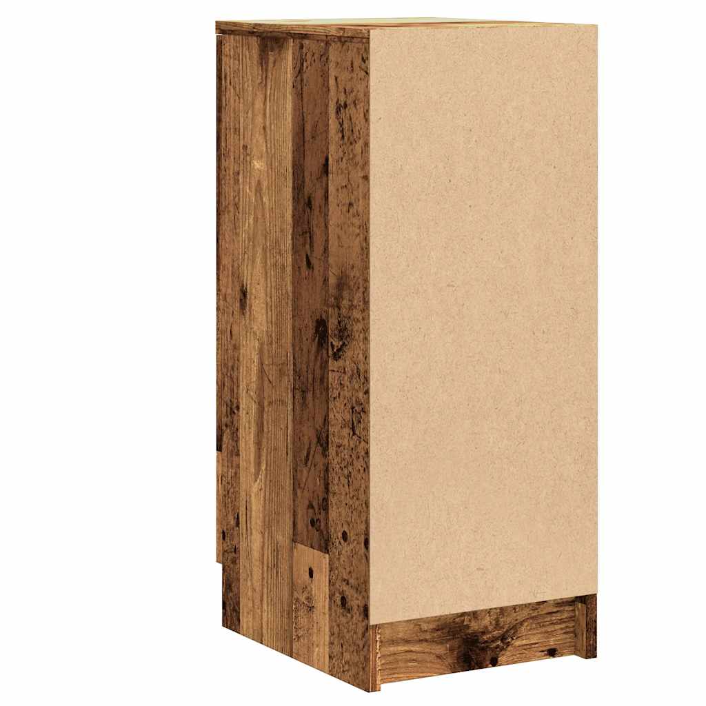 Armoire à chaussures vieux bois 29,5x35x70 cm bois ingénierie - XIOS