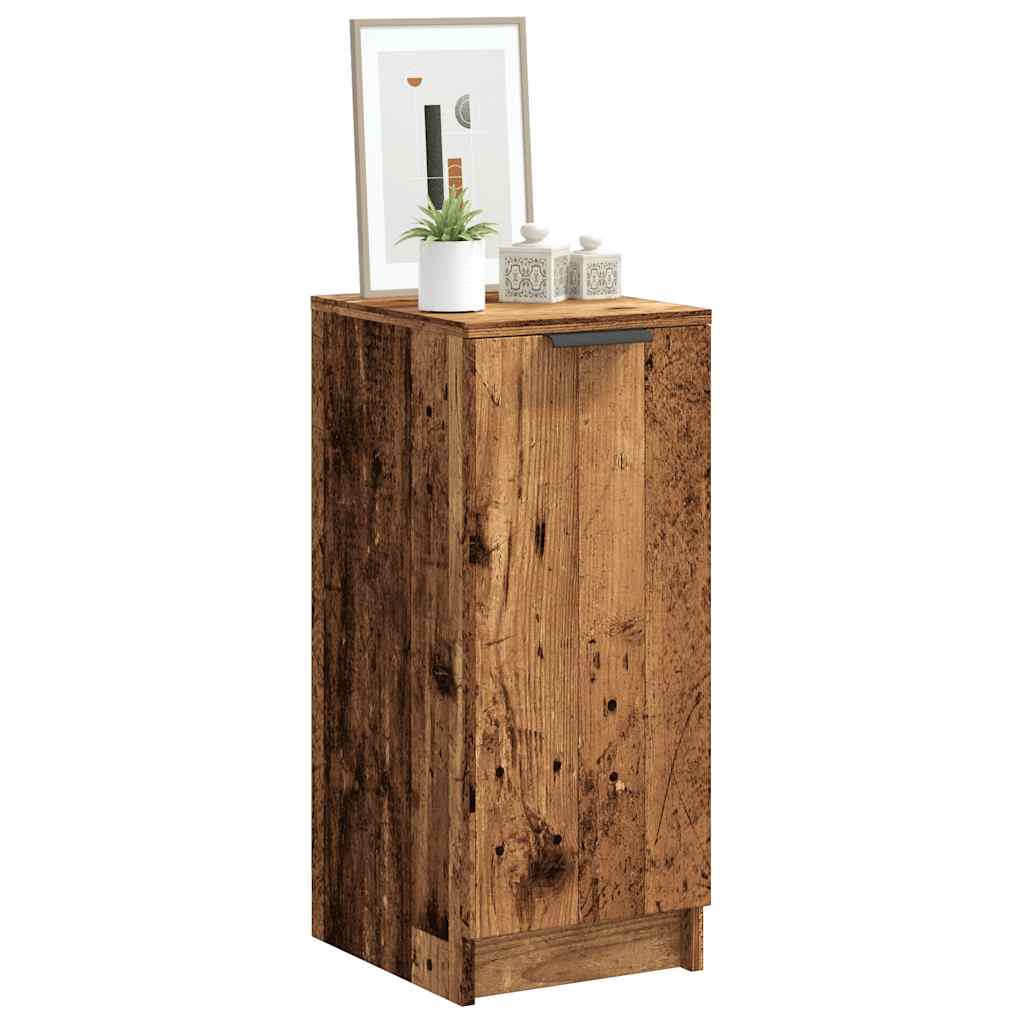 Armoire à chaussures vieux bois 29,5x35x70 cm bois ingénierie - XIOS