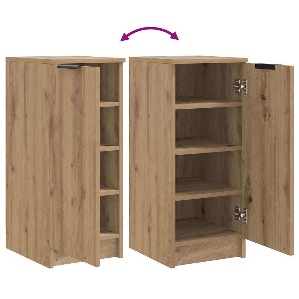 Armoire à chaussures chêne artisanal bois d'ingénierie - XIOS