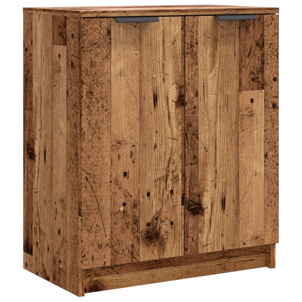 Armoire à chaussures vieux bois 59x35x70 cm bois d'ingénierie - XIOS