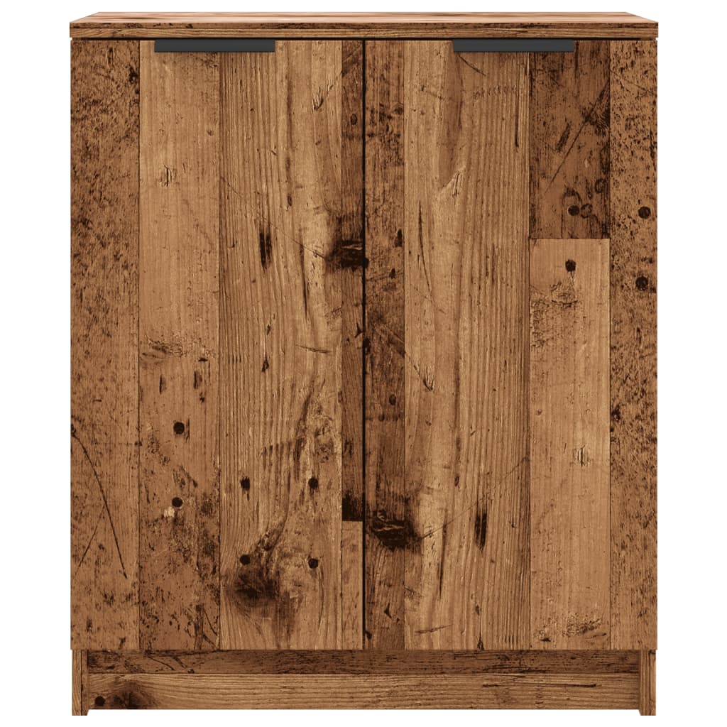 Armoire à chaussures vieux bois 59x35x70 cm bois d'ingénierie - XIOS