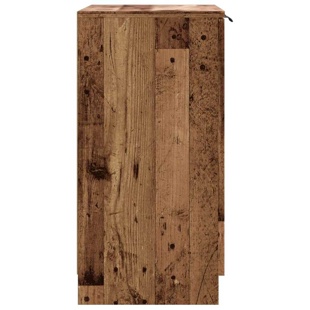 Armoire à chaussures vieux bois 59x35x70 cm bois d'ingénierie - XIOS
