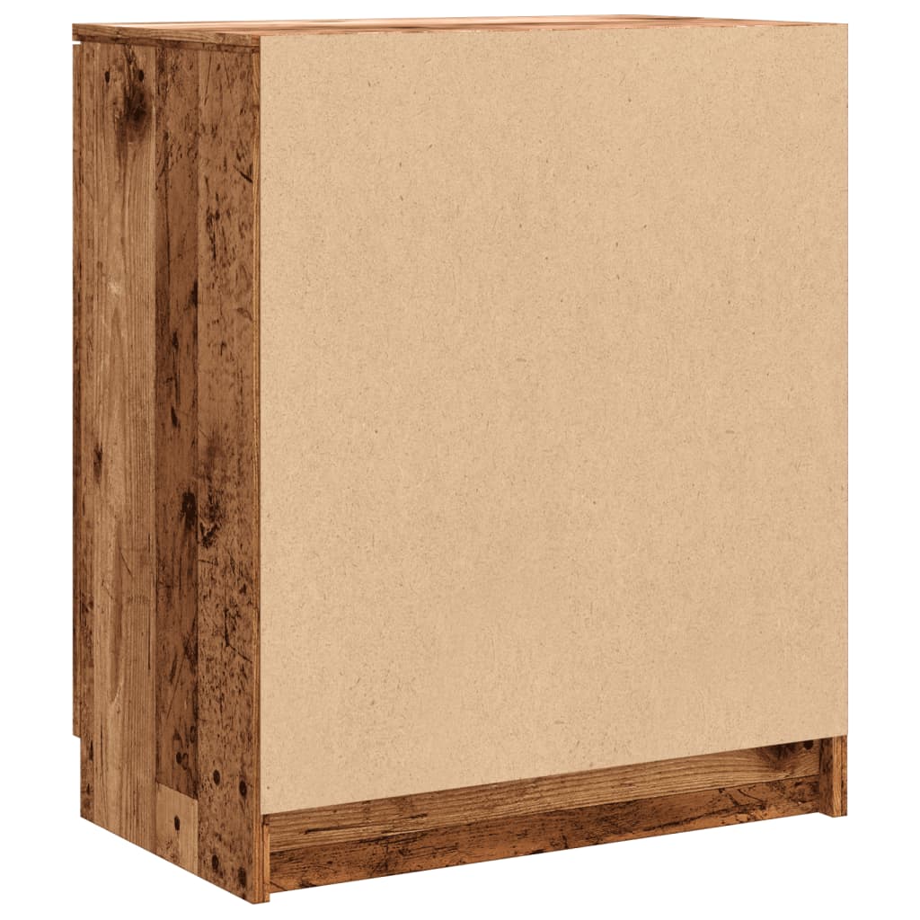 Armoire à chaussures vieux bois 59x35x70 cm bois d'ingénierie - XIOS