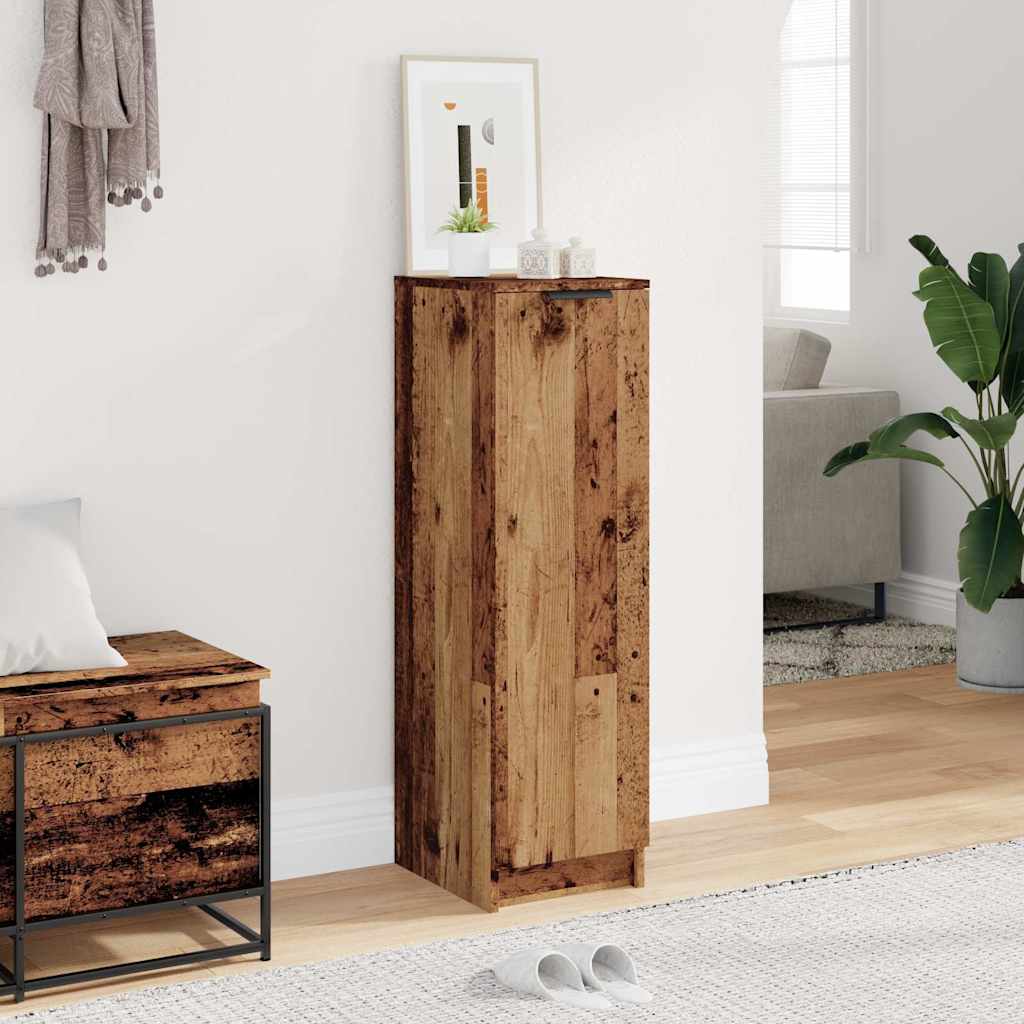 Armoire à chaussures vieux bois 29,5x35x100,5cm bois ingénierie - XIOS