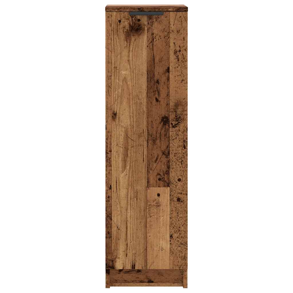 Armoire à chaussures vieux bois 29,5x35x100,5cm bois ingénierie - XIOS