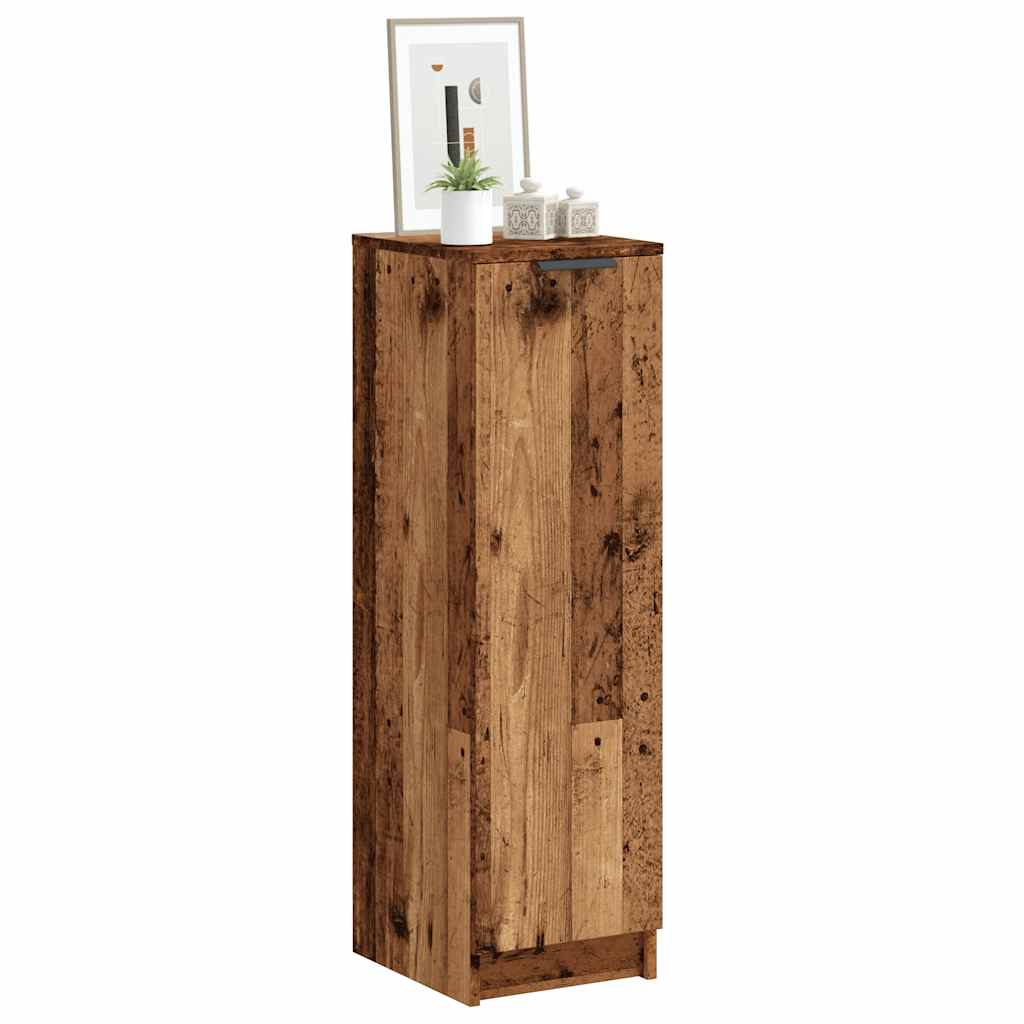 Armoire à chaussures vieux bois 29,5x35x100,5cm bois ingénierie - XIOS