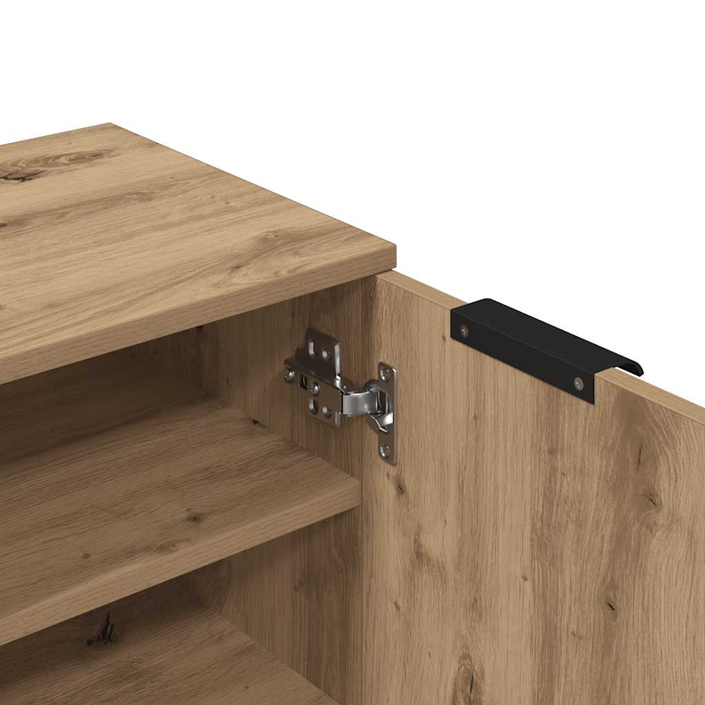 Armoire à chaussures chêne artisanal bois d'ingénierie - XIOS