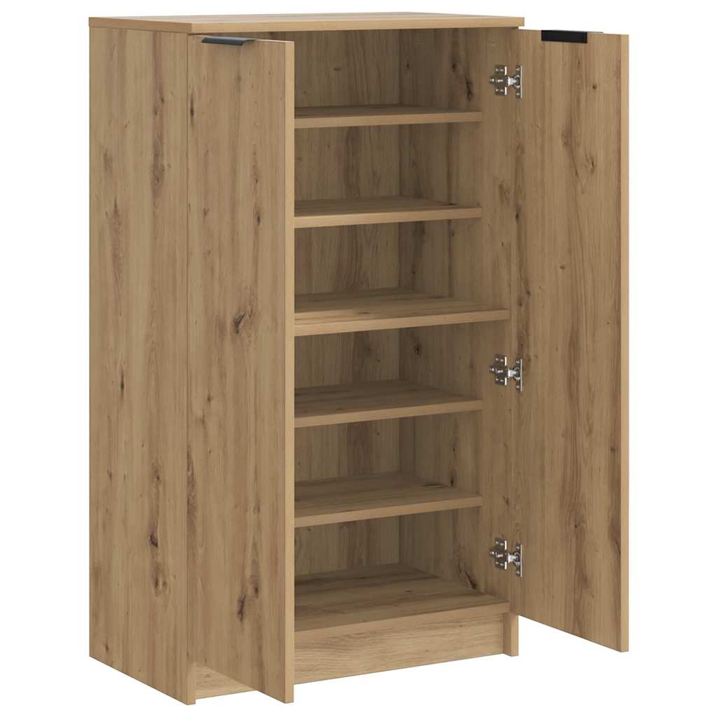 Armoire à chaussures chêne artisanal bois d'ingénierie - XIOS